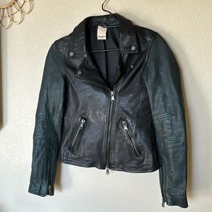 Baldwin 2 tone leather jacket